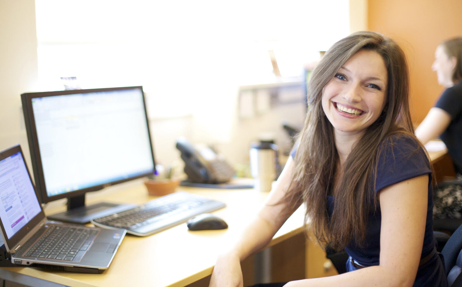 portrait of corporate office employee